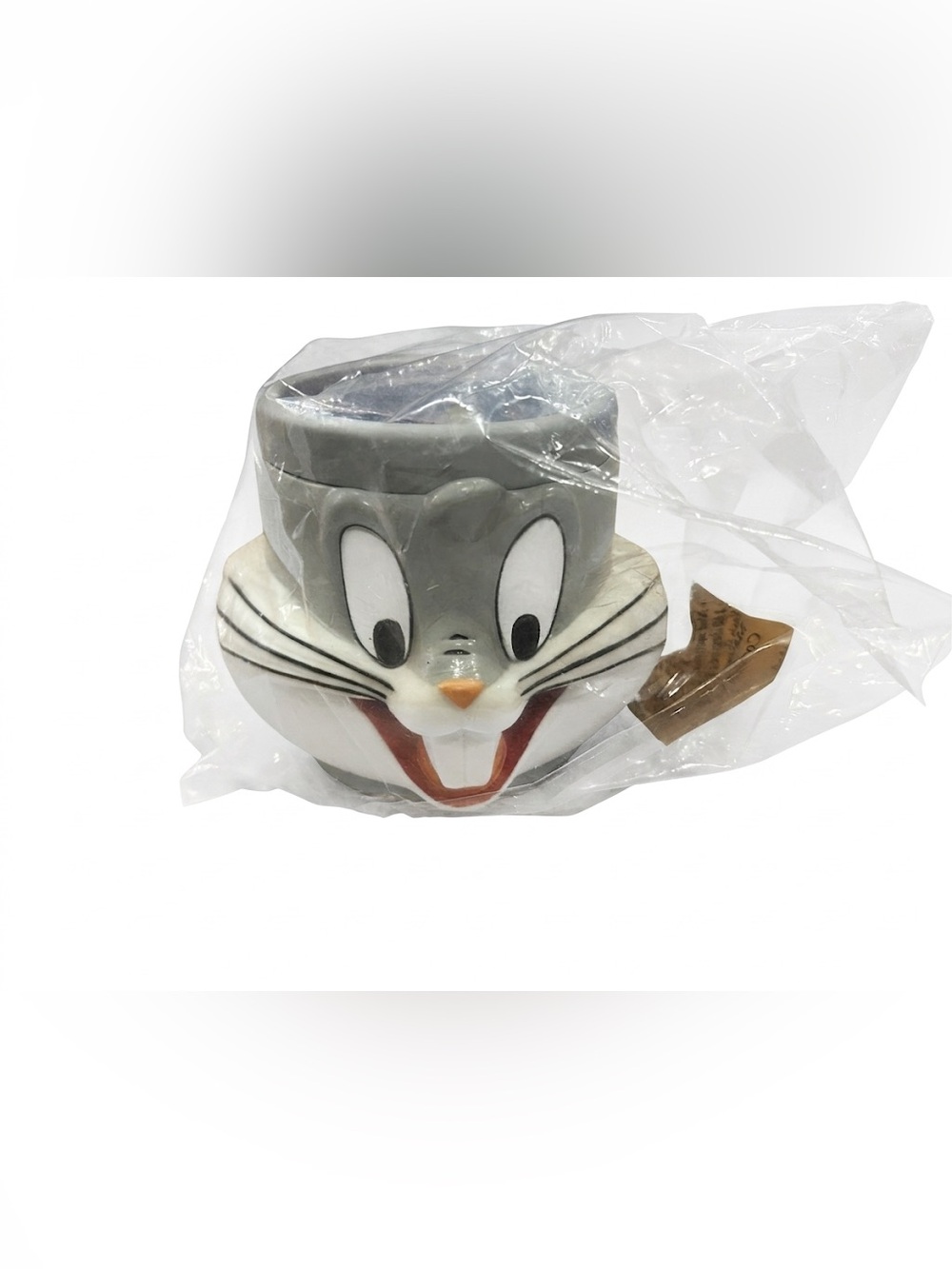 Vintage Bugs Bunny 3D Character Mug‎ Promotional Partners Looney Tunes Grey New